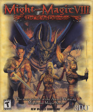Cover for Might and Magic VIII: Day of the Destroyer.