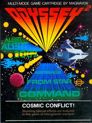 Cover for Cosmic Conflict.
