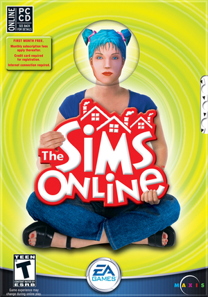 Cover for The Sims Online.