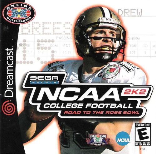 Cover for NCAA College Football 2K2: Road to the Rose Bowl.