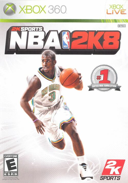 Cover for NBA 2K8.