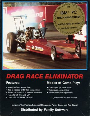 Cover for Drag Race Eliminator.