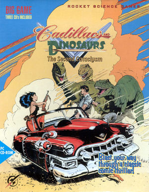Cover for Cadillacs and Dinosaurs: The Second Cataclysm.