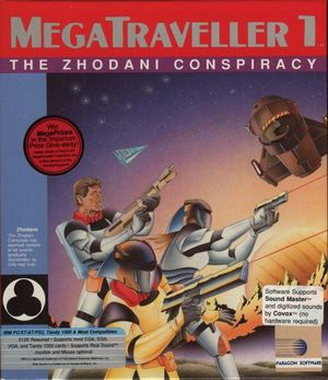 Cover for MegaTraveller 1: The Zhodani Conspiracy.