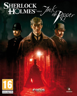 Cover for Sherlock Holmes Versus Jack the Ripper.