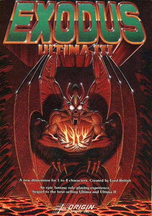 Cover for Ultima III: Exodus.