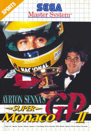Cover for Ayrton Senna's Super Monaco GP II.