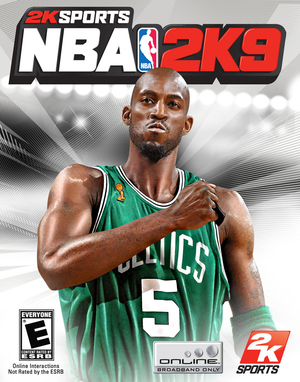 Cover for NBA 2K9.