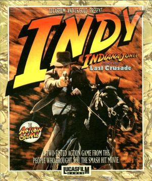 Cover for Indiana Jones and the Last Crusade: The Action Game.