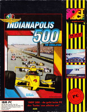 Cover for Indianapolis 500: The Simulation.