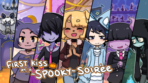 Cover for First Kiss at a Spooky Soiree.