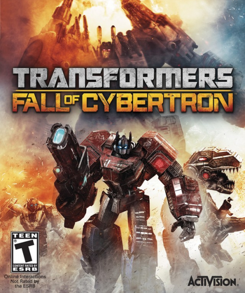Cover for Transformers: Fall of Cybertron.