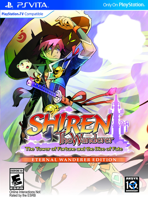 Cover for Shiren the Wanderer: The Tower of Fortune and the Dice of Fate.