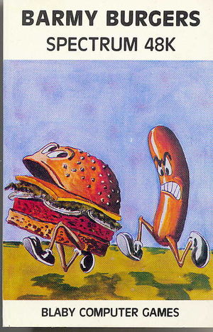 Cover for Barmy Burgers.