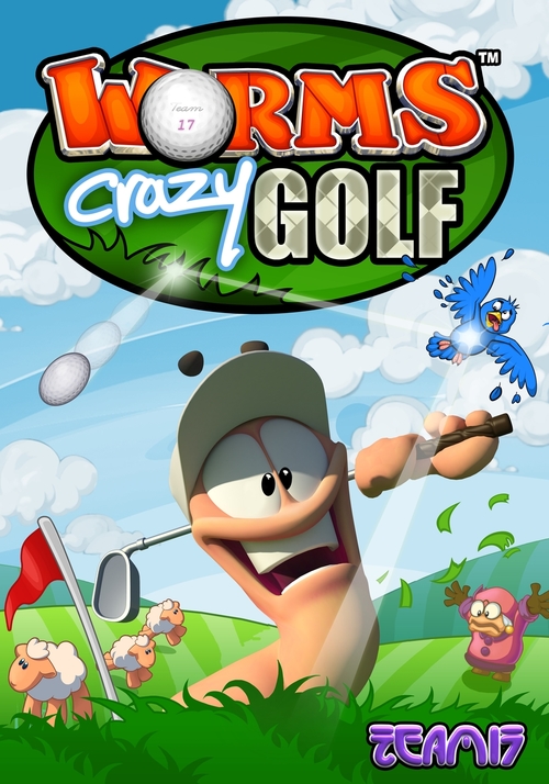 Cover for Worms Crazy Golf.