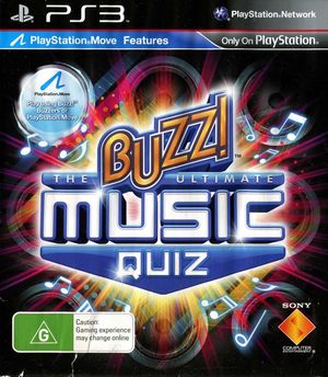 Cover for Buzz!: The Ultimate Music Quiz.