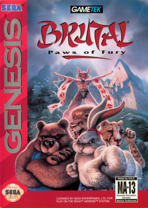 Cover for Brutal: Paws of Fury.
