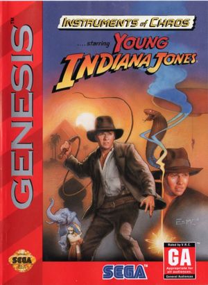 Cover for Instruments of Chaos starring Young Indiana Jones.