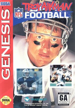 Cover for Troy Aikman NFL Football.