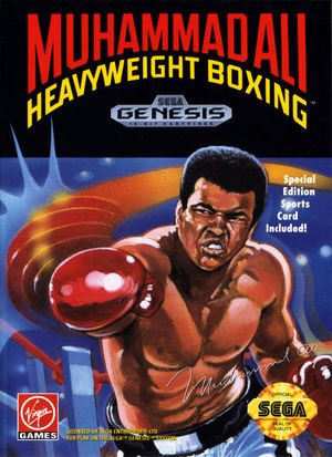 Cover for Muhammad Ali Heavyweight Boxing.