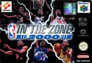 Cover for NBA in the Zone 2000.