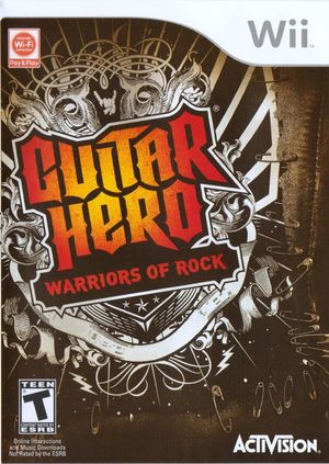Cover for Guitar Hero: Warriors of Rock.