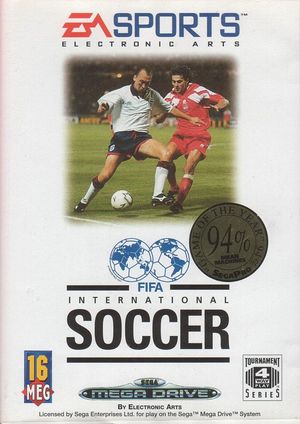 Cover for FIFA International Soccer.