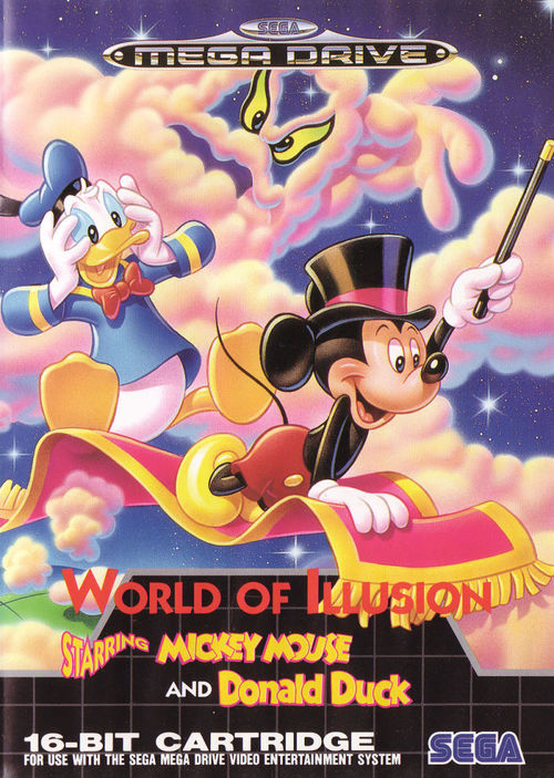 Cover for World of Illusion Starring Mickey Mouse and Donald Duck.