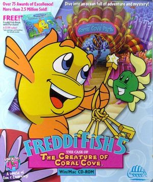 Cover for Freddi Fish 5: The Case of the Creature of Coral Cove.
