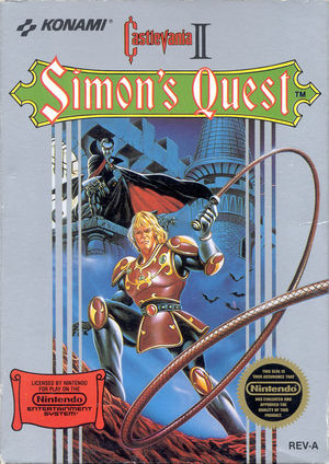 Cover for Castlevania II: Simon's Quest.