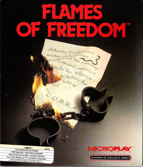 Cover for Flames of Freedom.