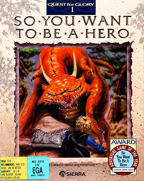Cover for Quest for Glory: So You Want to Be a Hero.