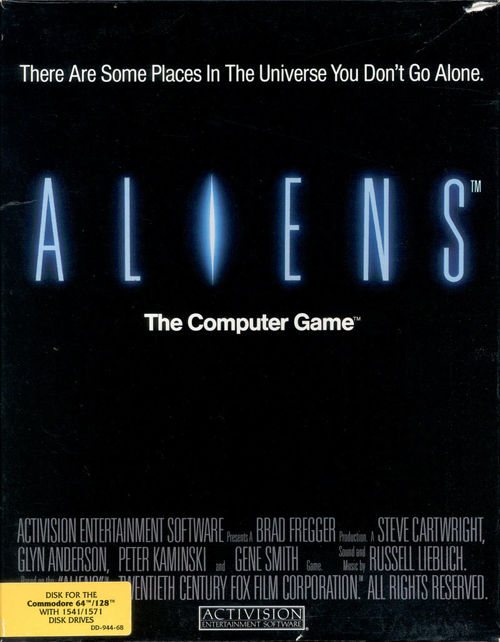 Cover for Aliens: The Computer Game.