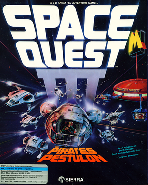 Cover for Space Quest III: The Pirates of Pestulon.