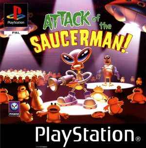 Cover for Attack of the Saucerman.