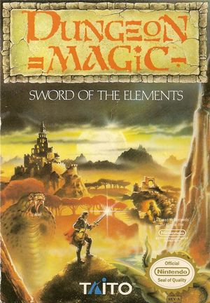 Cover for Dungeon Magic: Sword of the Elements.