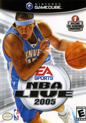 Cover for NBA Live 2005.