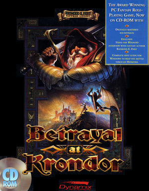 Cover for Betrayal at Krondor.