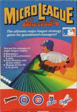Cover for MicroLeague Baseball.