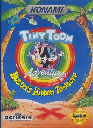 Cover for Tiny Toon Adventures: Buster's Hidden Treasure.