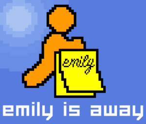Cover for Emily Is Away.