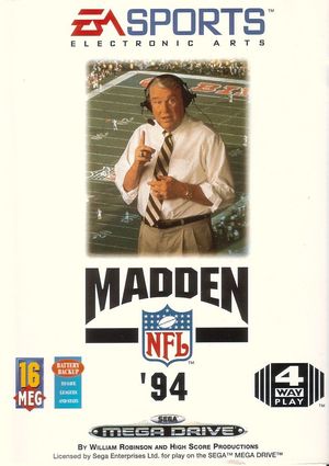 Cover for Madden NFL '94.
