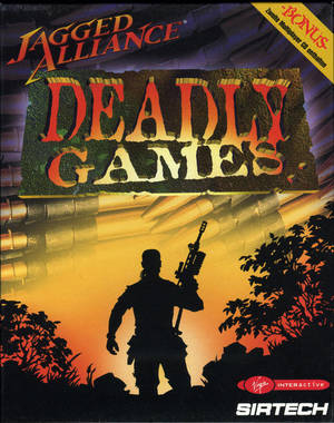 Cover for Jagged Alliance: Deadly Games.