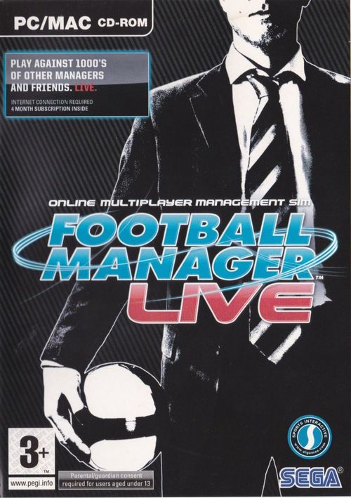 Cover for Football Manager Live.