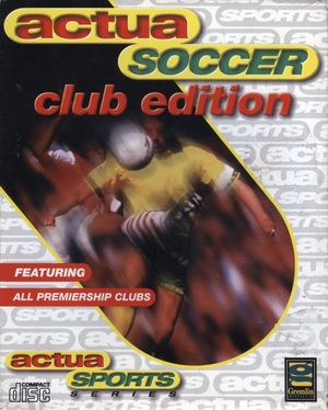 Cover for Actua Soccer: Club Edition.