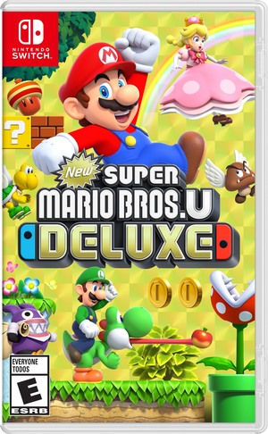 Cover for New Super Mario Bros. U Deluxe.