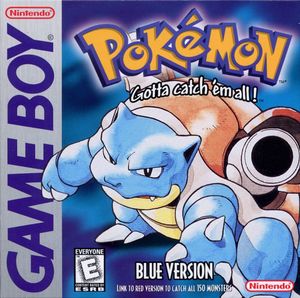 Cover for Pokémon Blue.