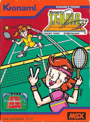 Cover for Konami's Tennis.
