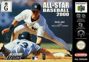 Cover for All-Star Baseball 2000.