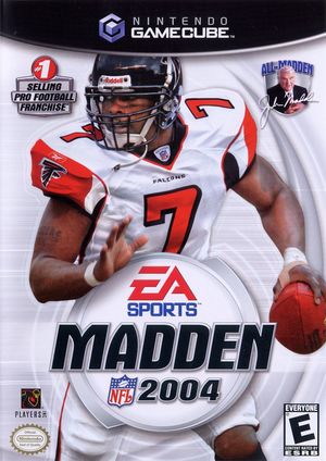 Cover for Madden NFL 2004.